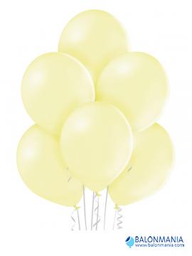 Limun žuti soft pastel baloni lateks 30cm (50 kom)