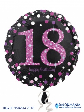 Balon 18 rojstni dan roza