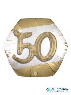 Balon 50 rojstni dan zlat