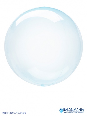 Balon prozorna modra krogla