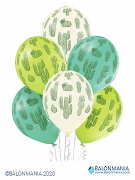 Balon Kaktus, lateks (6 kom)