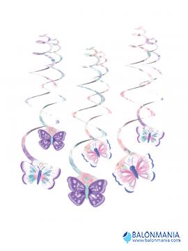 Viseči metulji, dekoracija (6 kom)