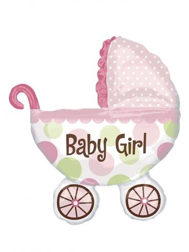 FOLIJA BALON BABY BUGGY GIRL